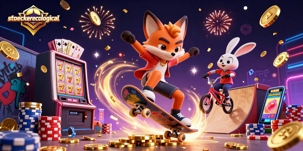 Experience stoeckerecological trends with 3D characters engaging in slot victories and casino excitement.